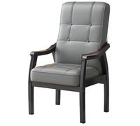 GIZNXBA Sedie Da Ufficio Con Supporto Per La Schiena Moderna Sedia Da Conferenza In Pelle Poltrone Ergonomiche Con Gambe In Legno Per Soggiorno, Camera Da Letto E Reception(Bruin,D)