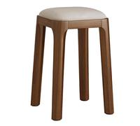 GIZNXBA Sgabelli Da Cucina Imbottiti Impilabili Sgabelli Da Toeletta In Pelle Sedia Da Pranzo Moderna Imbottita Sgabello Impilabile Per Cambiare Le Scarpe Per La Cucina(Walnut C,Set Of 1)