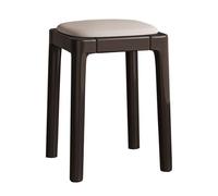 GIZNXBA Sgabelli Da Cucina Imbottiti Impilabili Sgabelli Da Toeletta In Pelle Sedia Da Pranzo Moderna Imbottita Sgabello Impilabile Per Cambiare Le Scarpe Per La Cucina(Black B,Set Of 1)
