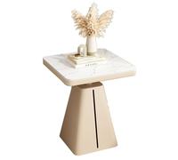 GJ Tavolino da caffè quadrato, tavolo moderno for il tempo libero, tavolo da pranzo con struttura in metallo, for piccoli spazi, sala da pranzo, ufficio, soggiorno, caffetteria, bar(A,50x60cm)