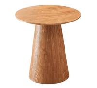 GJ Tavolino da caffè rotondo moderno in legno, scrivania da ufficio minimalista, tavolo for il tempo libero e le trattative creative, for soggiorno, balcone, caffetteria, hotel, bar(B,80x60cm)