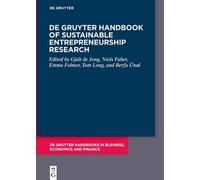 Berfu Ünal De Gruyter Handbook of Sustainable Entrepreneurshi (Copertina rigida)