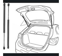 GJBHN 2 Pezzi Molle a Gas per Bagagliaio Auto per Audi Q5 (8RB) 2009-2013 2014 2015 2016 2017 Baule Supporto Sollevamento Portellone Ammortizzatori Cofano Posteriore Accessori