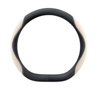 GJBHN Copri Volante per Auto per Aston Martin Vanquish 2025 Antiscivolo Volante Coprivolante Resistente Coprivolante Auto Accessori per Auto,Type D- Black Beige