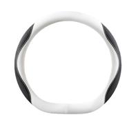GJBHN Copri Volante per Auto per Dacia Duster (Third Generation) 2025 Antiscivolo Volante Coprivolante Resistente Coprivolante Auto Accessori per Auto,Type D- White Black