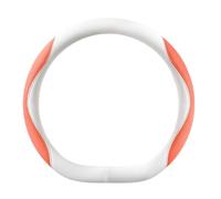 GJBHN Copri Volante per Auto per Ferrari F8 Tributo PHEV 2025 Antiscivolo Volante Coprivolante Resistente Coprivolante Auto Accessori per Auto,Type D- White Orange