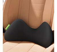 GJBHN Cuscino Lombare Auto per Jeep Avenger Electric SUV 2024 Supporto Schiena Memory Foam Traspiranti Cuscino Ortopedico Coccige Cuscino Lombare Sedia,Standard Model-Black