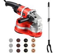 GJBMXSM Levigatrice Calcestruzzo a 3 Teste,Levigatrice per Pavimenti Cemento 4",Piallatrice per Cemento 2800 W con Controllo a 6 velocità,90° Senza Angoli Morti per Levigare Cemento,Marmo,Granito