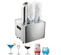 GJBMXSM Lucidatrice per Bicchieri Professionale, Lucidatrice Rotante per Bicchieri, 600 Bicchieri/Ora, Lucida Tutti I Tipi di Bicchieri: Vino, Bar, Bibita, per Bicchieri Brillanti 5heads