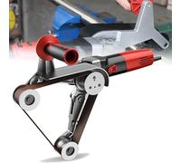 GJBMXSM Lucidatrice per Tubi Ad Alta Potenza 1100 W,Levigatrice a Nastro con 6 velocità Regolabili per Tubi Rotondi,Corrimano,Condutture Metalliche,per Rimozione Ruggine,Vernice,Saldature 3wheels