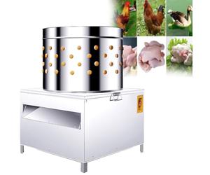GJBMXSM Macchina per spennare i polli, Macchina spiumatrice Elettrico, Macchina spennapolli Automatica in Acciaio Inox, Piuma Rapida, per Pollo Uccelli Anatra Allevamento macello,30L