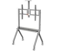 GJBMXSM Supporto TV Mobile con Ruote per Schermi da 55 a 100 Pollici | Supporto Girevole Regolabile in Altezza con Rotelle Bloccabili | Portata 120 kg - Carrello per Lavagna Interattiva E Display
