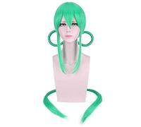 GJBXP Anime Land Of The Lustrous Red Cinnabar Yellow Diamond Green Jade Phosphophyllite Parrucca Houseki No Kuni Parrucche Cosplay Capelli neri Verde chiaro