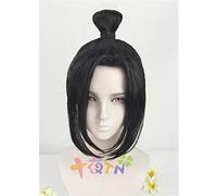 GJBXP Biamoxer 7 stili Grandmaster Of Demonic Cultivation Wei Wuxian in stile nero lungo parrucca cosplay per capelli Fascia rossa Stile libero 4