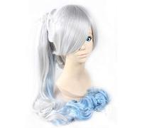 GJBXP Biamoxer Rwby Ruby Rose Parrucche Cosplay Weiss Schnee Blake Belladonna Yang Xiao Parrucca lunga Rosso Bianco Nero Giallo Parrucca Cosplay Capelli bianchi