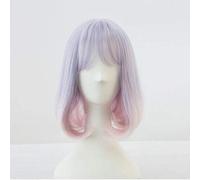 GJBXP New Blue Gradient White Synthetic Hair Parrucca Cosplay quotidiana Parrucca Lolita Costume Play Parrucche Costumi di Halloween Capelli 5039A