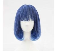 GJBXP New Blue Gradient White Synthetic Hair Parrucca Cosplay quotidiana Parrucca Lolita Costume Play Parrucche Costumi di Halloween Capelli 5039B