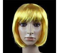 GJBXP Parrucca per capelli Parrucca da ballo per capelli Parrucca per capelli Studente BOBO Non-Mainstream Testa d'onda Cosplay Giallo