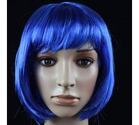 GJBXP Parrucca per capelli Parrucca da ballo per capelli Parrucca per capelli Studente BOBO Non-Mainstream Testa d'onda Cosplay Blu