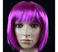 GJBXP Parrucca per capelli Parrucca da ballo per capelli Parrucca per capelli Studente BOBO Non-Mainstream Testa d'onda Cosplay Viola-a