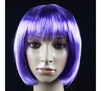 GJBXP Parrucca per capelli Parrucca da ballo per capelli Parrucca per capelli Studente BOBO Non-Mainstream Testa d'onda Cosplay Viola