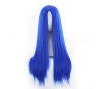 GJBXP parrucche anteriori lunghe e diritte in pizzo naturale medio dritto Glueless capelli in fibra sintetica resistente al calore di alta qualità per Cosplay 26 pollici blu