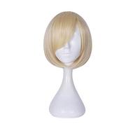 GJBXP Yuri On Ice Yuri Plisetsky Costume Cosplay Parrucche Victor Nikiforov Uomo Adulto Grigio E Biondo Corto Capelli lisci Giallo