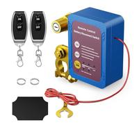 GJCrafts Interruttore di separazione per auto, telecomando senza fili, 12 V, 240 A, batteria Kill Switch antifurto, interruttore di spegnimento automatico per auto, camper, ATV, camion, barca