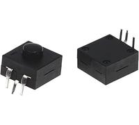 GJEXXPTST Interruttori Microinterruttore 10PCS DC 30V 1A 3Pin Nero Mini Interruttore a Pulsante for Torcia elettrica 3P Curvo 2 On 1 off