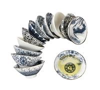 GJgfjGHK Tazza con infusore per tè, 70 ml, in porcellana blu e bianca, realizzata a mano, drago, fenice, padiglione dei pesci, kungfu, tazza da tè cinese, cerimonia di tè e maestri (fortuna)