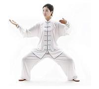 GJGHKLHL Abbigliamento Tai Chi Uniformi for Arti Marziali Uniforme for da Donna e Uomo, Abito Kung Fu Tradizionale Cinese in Cotone F(XS)