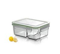 GJGHKLHL Bento Box Portapranzo in vetro separato; Resistente al calore; con vano portaoggetti; Sacco for il pranzo; Pranzo Sigillato B