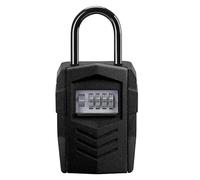 GJGHKLHL Cassetta portachiavi resistente alle intemperie, con grillo, cassetta di sicurezza impermeabile combinazione appesa for chiavi ricambio for ufficio, garage domestico(Black)