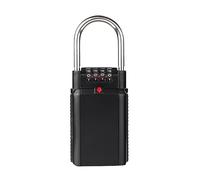 GJGHKLHL Cassetta portachiavi resistente alle intemperie con grillo, cassetta di sicurezza portatile for chiavi casa, combinazione appesa grande capacità for, della macchina, carte d'identità(Black)