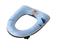 GJGHKLHL Cuscino for Sedile WC, Cuscini for Universale for Grande Guarnizione for for Uso Domestico Quattro Stagioni Sedile Invernale(Blue)