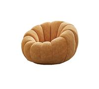 GJGHKLHL Divano Pigro Poltrona Zucca, Posto Singolo Carino, Girevole in Velluto con Tecnologia Singola, Poltroncina Bianca for il Tempo Libero Balcone for Camera da Letto(Orange)