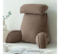 GJGHKLHL Grande cuscino da salotto for schienale for adulti con supporto for il collo, for la schiena braccioli, ottima lettura, guardare TV(Coffee)