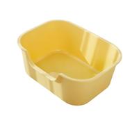 GJGHKLHL Lettiera for animali domestici con coperchio aperto for gatti Forniture for for al chiuso Robusta bacinella di sabbia for vasino for gattini sul lato alto(Yellow)