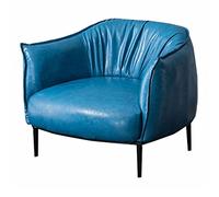 GJGHKLHL Moderno e minimalista divano pigro Nordic Light Luxury singolo sedia soggiorno balcone reception for il tempo libero(Sapphire Blue)