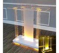 GJGHKLHL Pulpiti for chiese Podio Trasparente for Chiesa Supporto di Benvenuto Piano da Tavolo Podio for Insegnanti for Aula, 100x40x116 cm