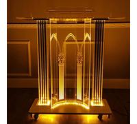 GJGHKLHL Pulpiti Trasparenti for podio for chiese, for Chiesa con Ampia Superficie di Lettura rialzata for discorsi conferenze Scolastiche(B)