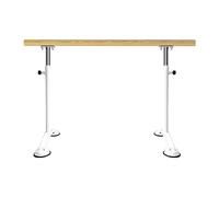 GJGHKLHL Sbarra da Danza Professionale Indipendente Bastone Ballo Sollevamento Mobile Asta Balletto con Piede Antiscivolo Portatile Regolabile for Bambini Adulti Che Ballano Esercizi(White,1m)