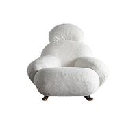 GJGHKLHL Sedia a dondolo nordica, divano pigro for la casa moderna, poltrona di lusso a luce singola nel soggiorno, a for il tempo libero(White)