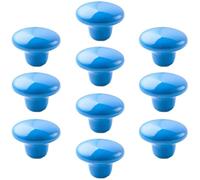 GJGHKLHL Set di 10 pomelli rotondi for mobili, accessori for con maniglie for porte in ceramica(Blue)
