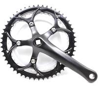 GJGHKLHL Set guarnitura Bici MTB Speed Piastra dentata Cava pignone(Svart)