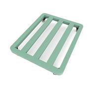 GJHGNFRDK Carrello per Piante con Ruote, Carrello for Piante in Metallo con Ruote bloccabili for vasi Quadrati da 350 libbre, Dimensioni Multiple Multicolori(Green,40x50cm)