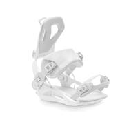 GJHGNFRDK Clip Metalliche per Legami per Snowboard, Attacchi da Snowboard Sistema Step-in a sgancio rapido Nylon Fibra di Vetro Universale S/M/L Nero Bianco(White)