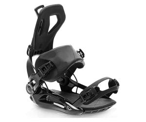 GJHGNFRDK Clip Metalliche per Legami per Snowboard, Attacchi da Snowboard Sistema Step-in a sgancio rapido Nylon Fibra di Vetro Universale S/M/L Nero Bianco(Black)