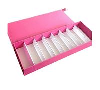 GJHGNFRDK Occhiali Occhiali Caso, Espositore for Occhiali, Scatola portaoggetti for da Sole, Rack 8, griglia Multicolore(Pink)