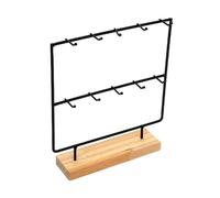 GJHGNFRDK Organizer per ciondoli, Espositore for Organizer for Gioielli for Negozio Domestico Nero Bianco 27-34 cm(Black,27cm)